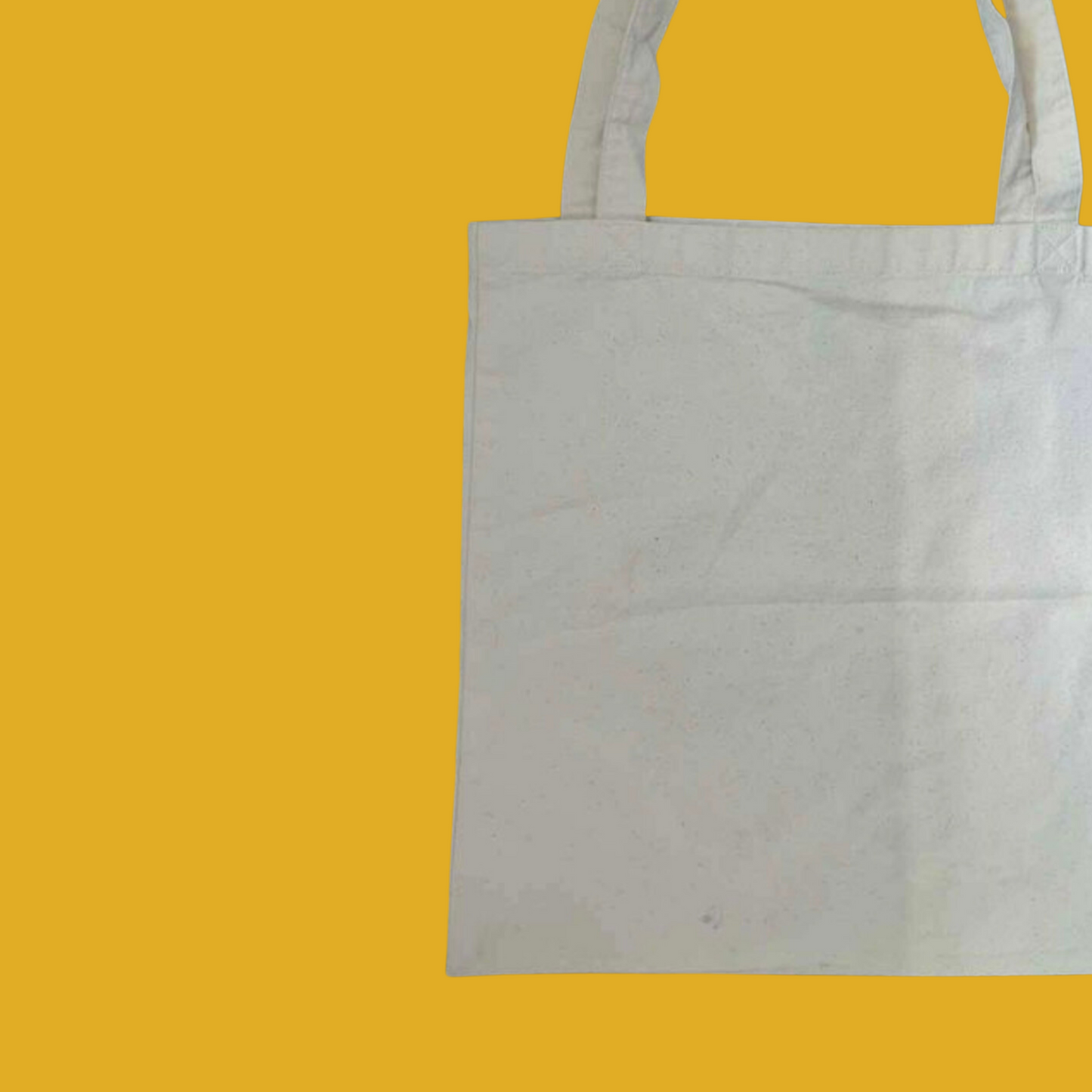 Tote bag - Lin couleur naturelle avec paysage du Brésil style rétro