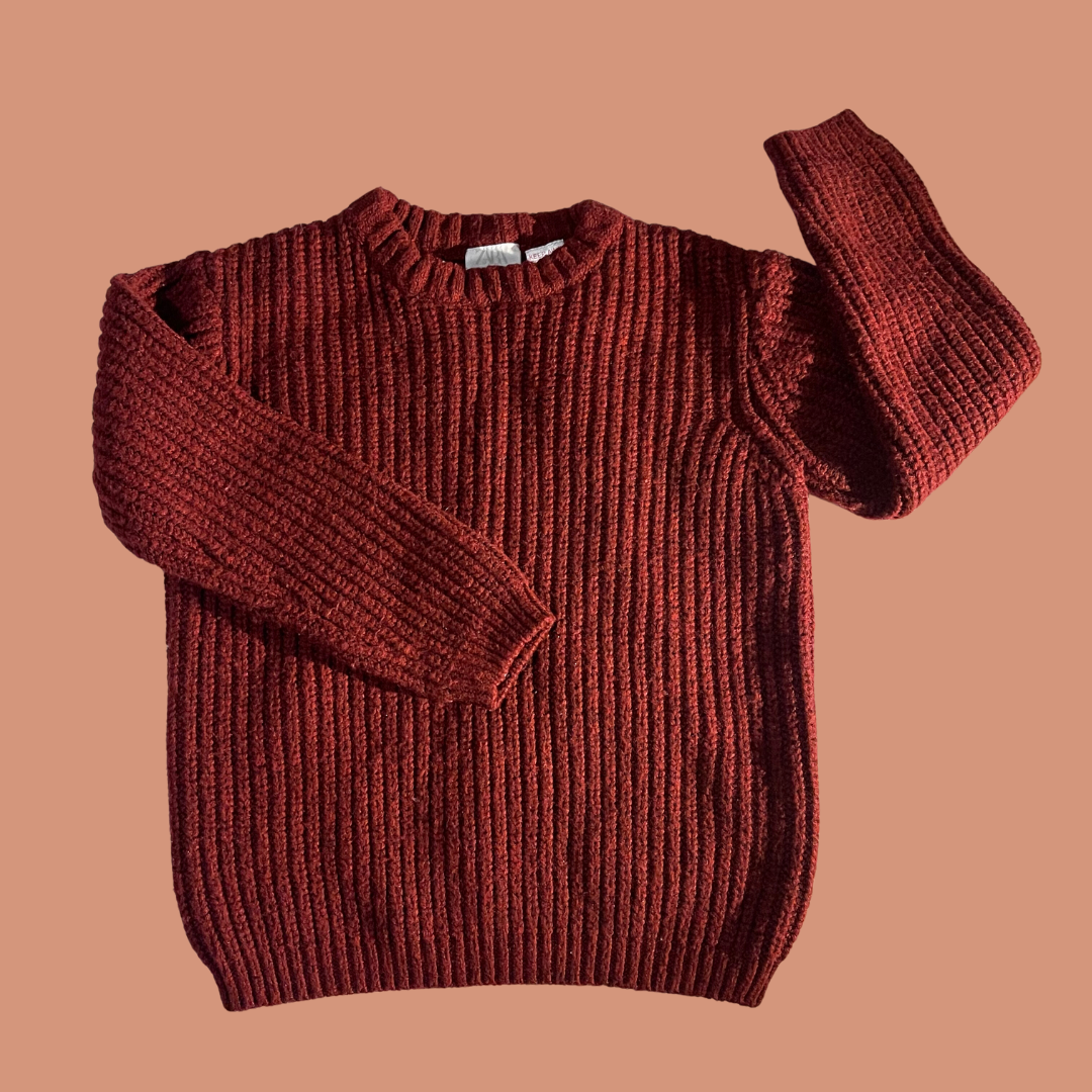 Kid sweater - Rust colour size 4-5 years