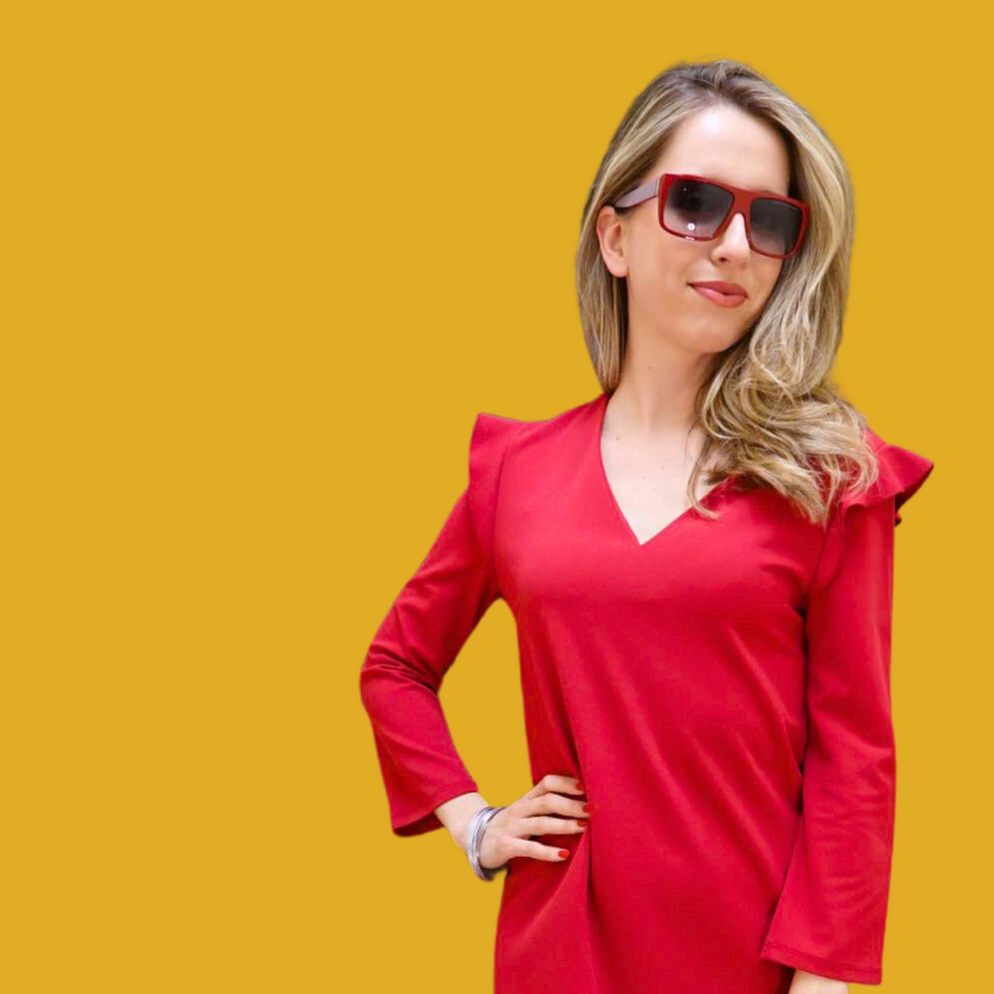 Sunglasses - Red and white striped