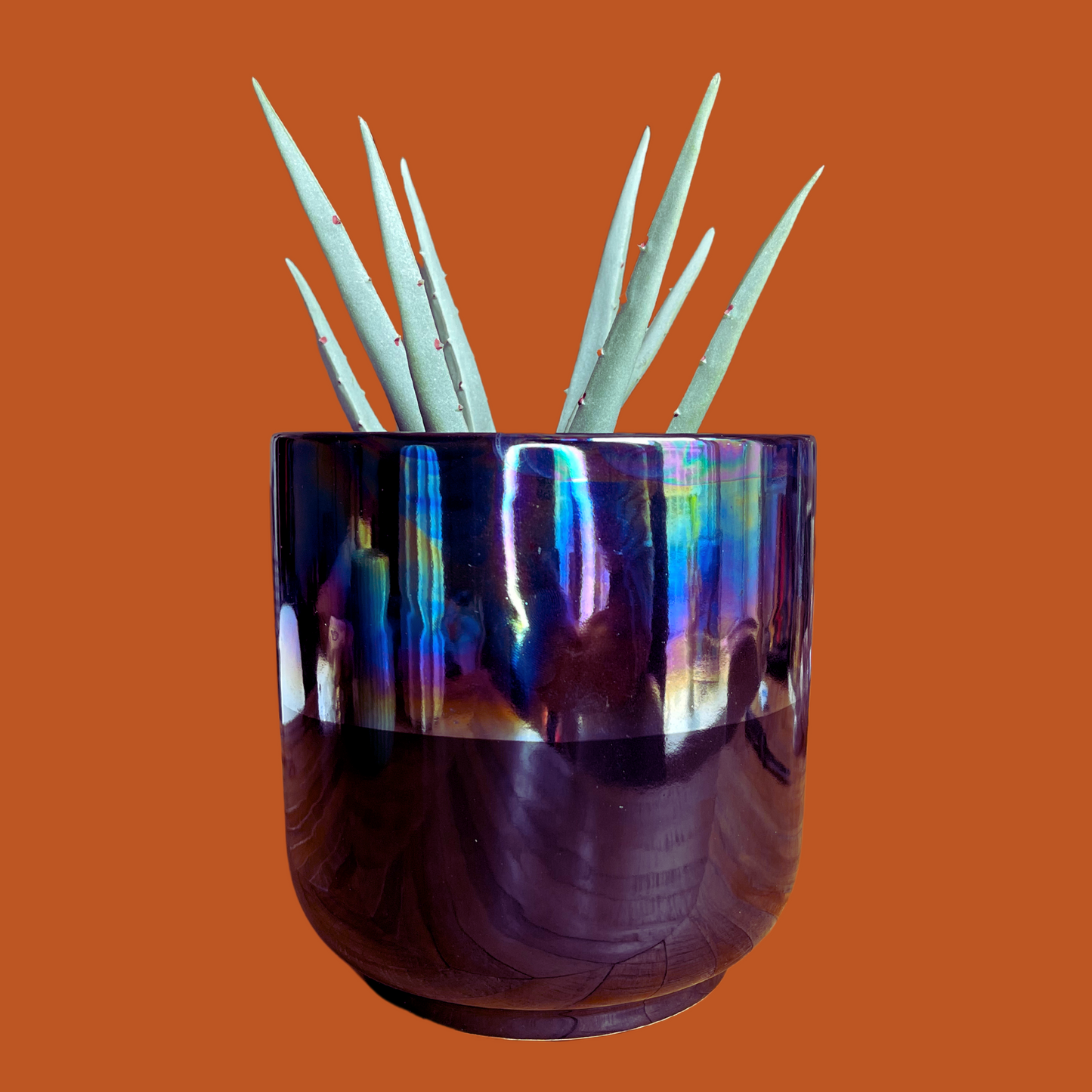 Cache-pot - Noir avec effet irisé