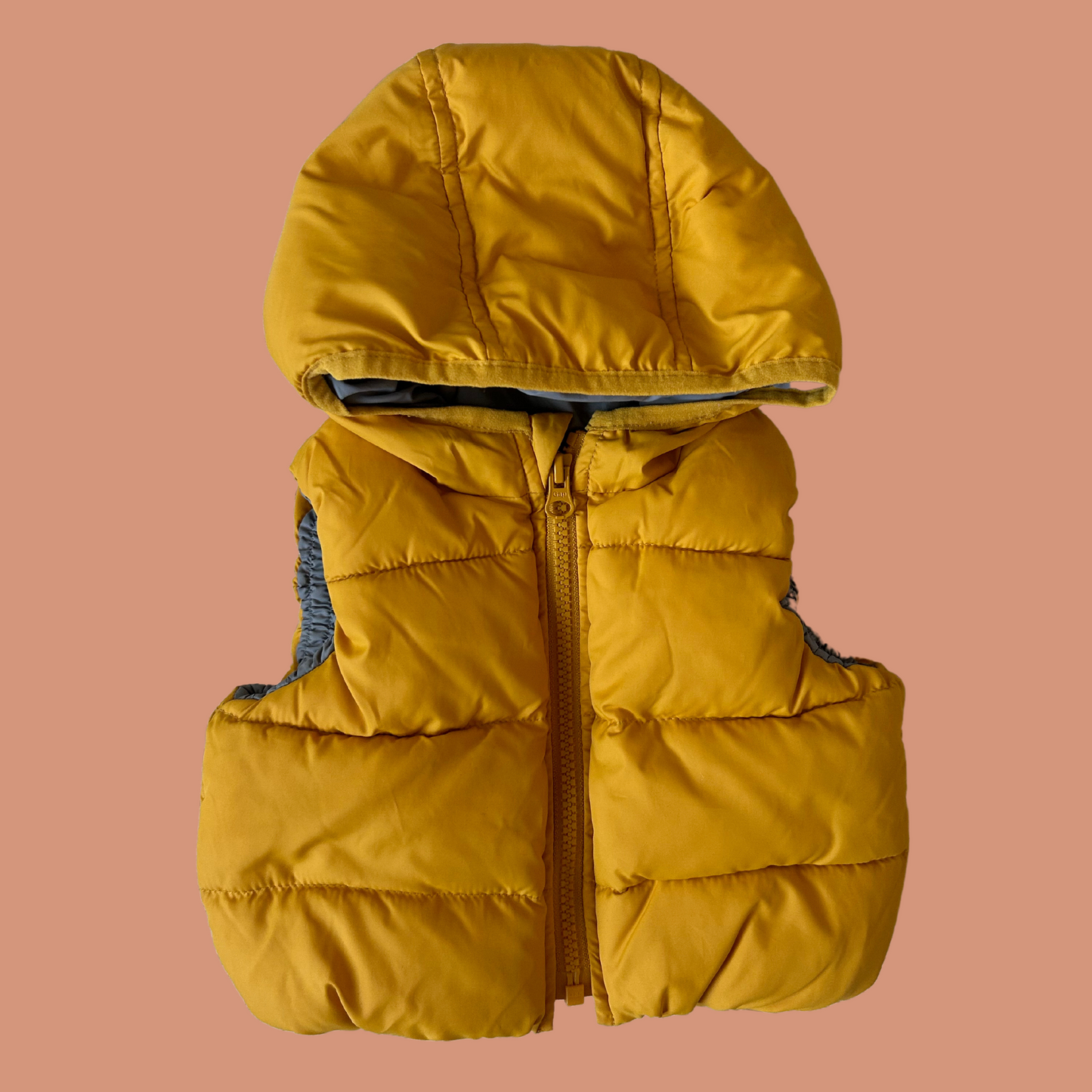 Baby puffer vest - Sleeveless yellow size 3 month