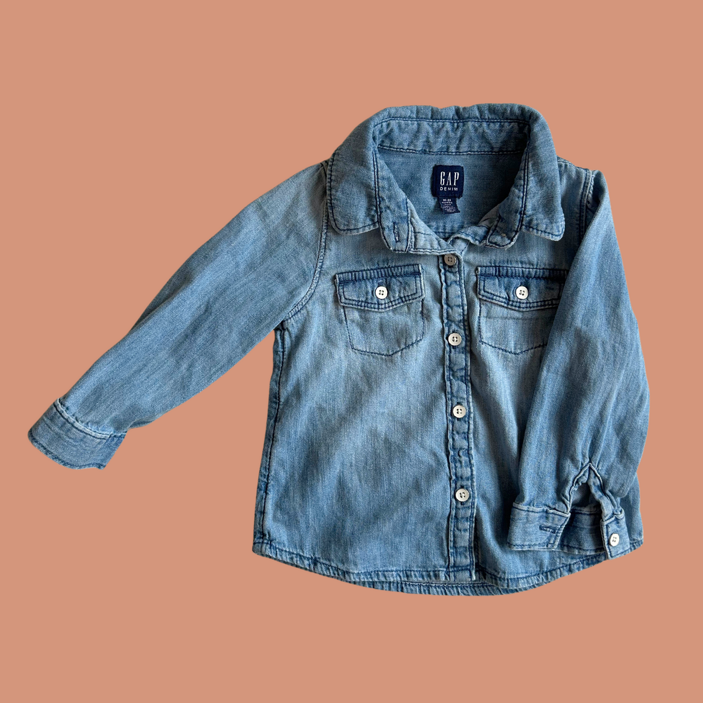 Baby shirt - Blue denim style 18-24 month