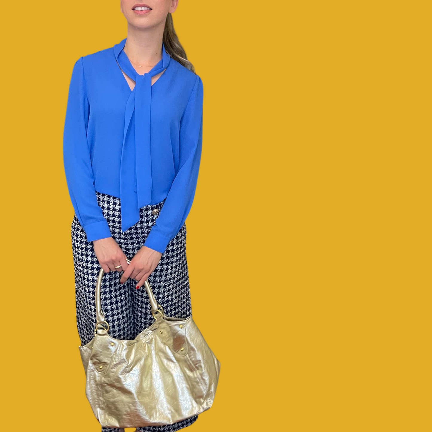 Porte-monnaie - Cuir vegan façon cabas doré