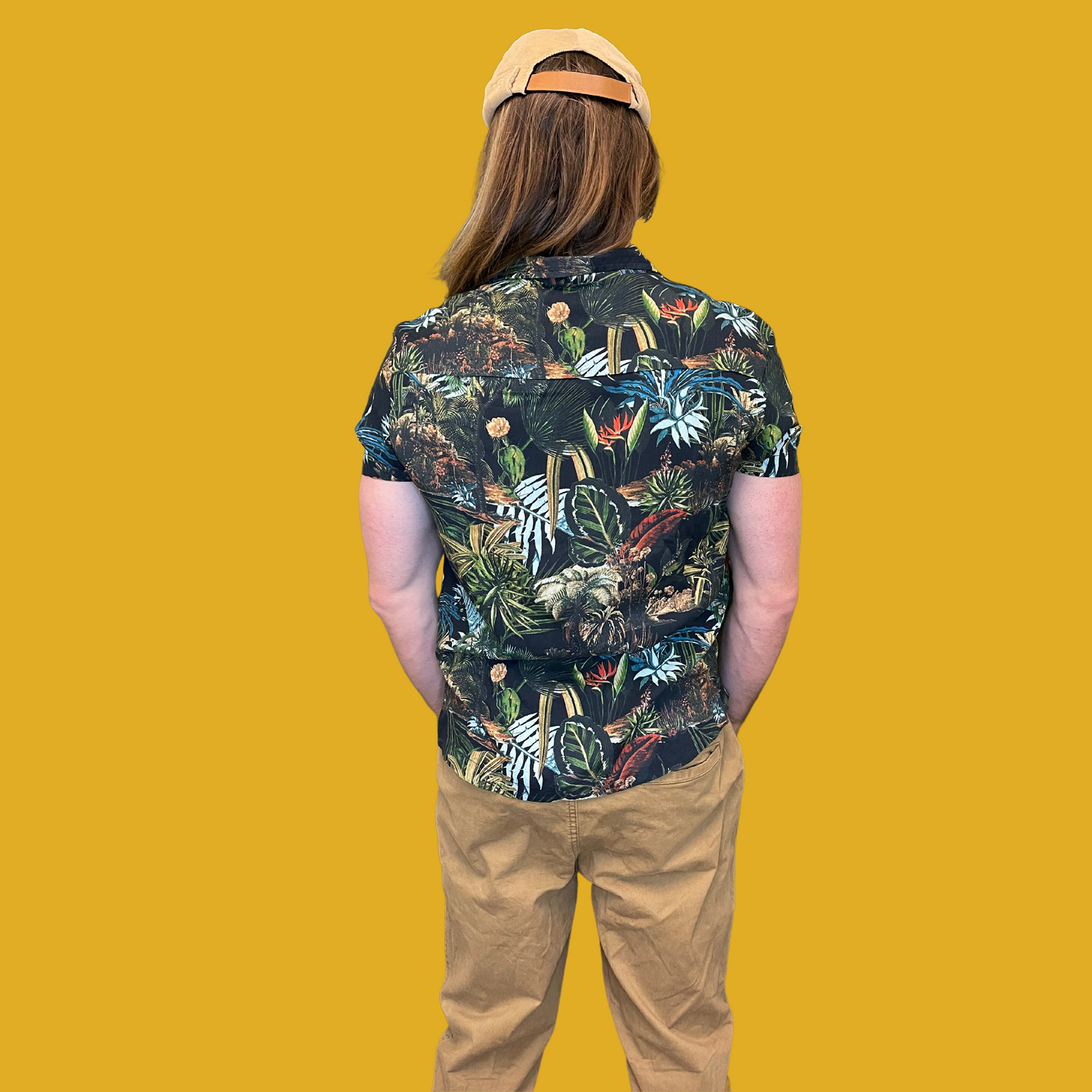 Chemise - Manches courtes avec imprimé tropical taille M