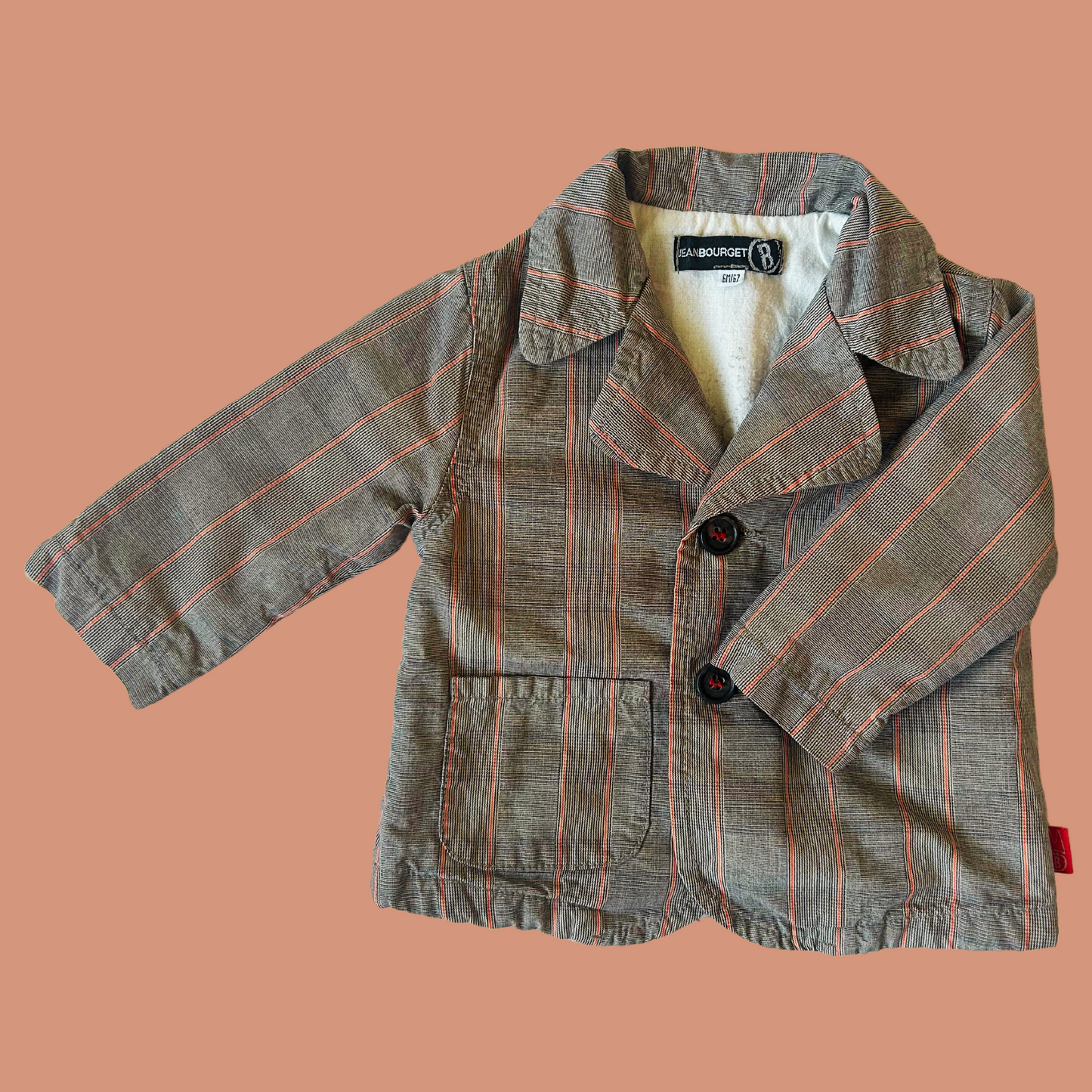 Baby blazer - Plaid pattern size 6 month