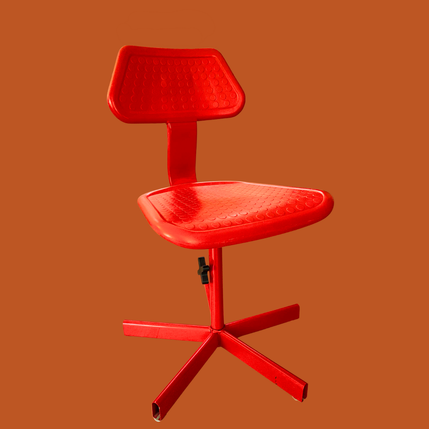 Chaise - Chaise rouge vif et orangé