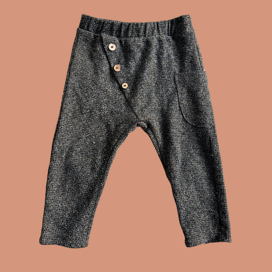 z. Baby pants - Dark grey and brown tweed style 18-24 month