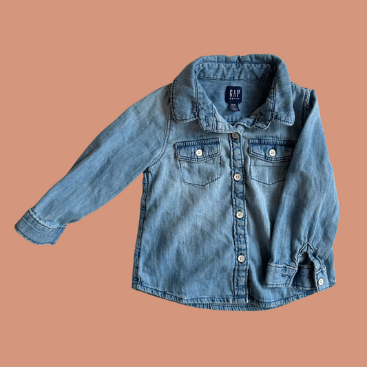 z. Baby shirt - Blue denim style 18-24 month