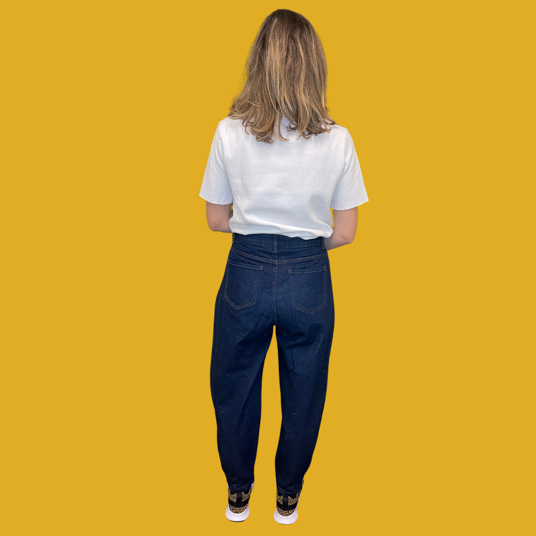 Pantalon - Jean slouchy en denim taille haute taille M