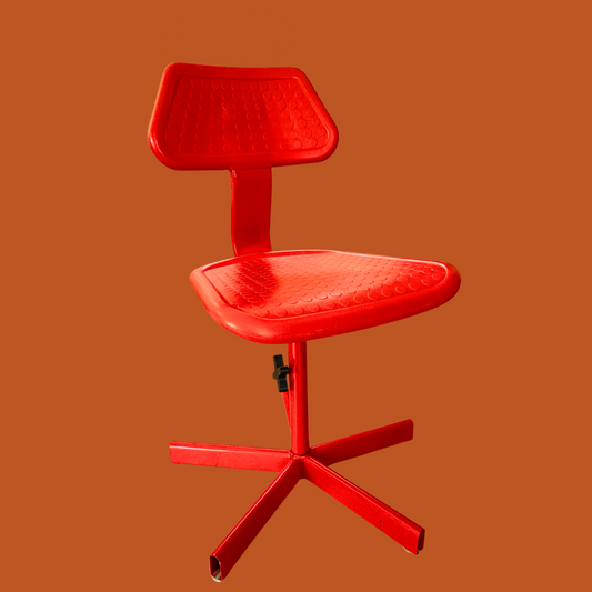 Chaise - Chaise rouge vif et orangé 